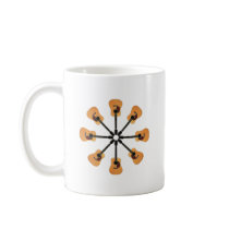 Circle of Acoustic Guitars Mug