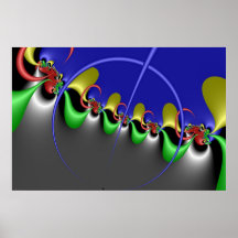 Circle of Chaos Fractal Poster