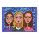 CIRCLE of FRIENDS - colour version greeting card