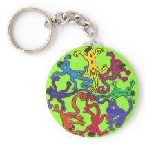 Circle of Lizards Keychains