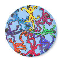 Circle of Lizards Magnet