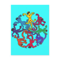 Circle of Lizards Postcard