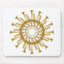 Circle of Trumpets Mouse Pads
