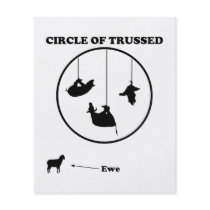Circle of Trussed / Trust Wordplay Full Color Flyer