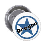 Circle Oregon Pinback Buttons
