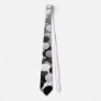 Circle & polka dot ties - black & white