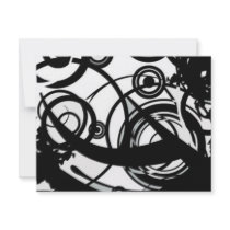 Circle Seven Abstract Invites