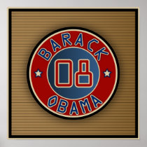 Circle Star Obama Posters