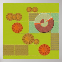 Circle Texture Style Shape Canvas Poster