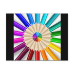 Circled Coloured Pencils postcards