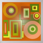 circles and squares posters