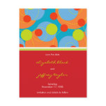 Circles + Dots Fruity Save The Date Postcard