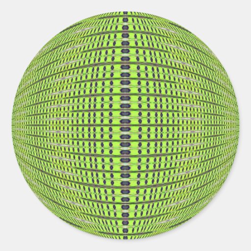circles green round sticker