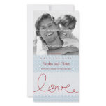 Circles + Love Aqua Save The Date Photo Card photo cards