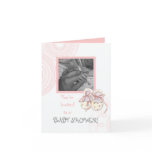 Circles 'n Booties, Baby Girl Shower Invitation