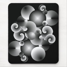 circles of metal mousemat