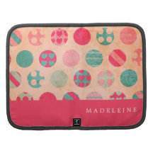 Circles Pink Aqua Folio Planner