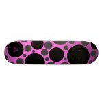 Circles (Pink & Black) Skate Board