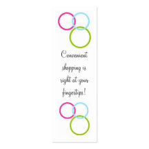 Circles Skinny Business Card
