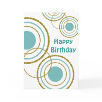 Circles Trio Birthday Card