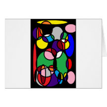 CircleSplattered Greeting Cards