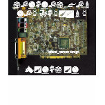 Circuit Board 1 Lateral Canvas Design t-shirts