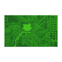 Circuit Board Canvas Print