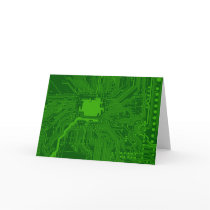 Circuit Board Greeting Cards