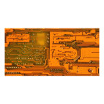Circuit Board Pattern 5 photo cards