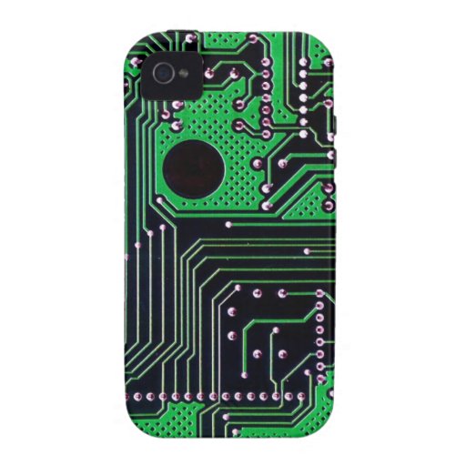 Circuit board (pcb) - green colour iPhone 4 cover