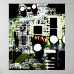 Circuit Board Photograph posters
