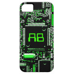 Circuit Green 2 monogram iPhone 5 case