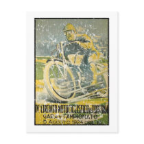 Circuito Motociclistico-1924 - distressed Postcard