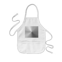 Circular Brushed Aluminium Textured Apron
