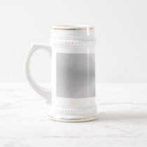Circular Brushed Aluminium Textured Coffee Mug