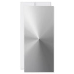 Circular Brushed Aluminium Textured rack cards
