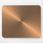 circular brushed copper mousepads