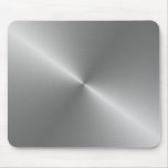 circular brushed steel mousepads