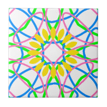 Circular pattern tile