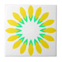 Circular pattern tile