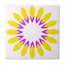 Circular pattern tile
