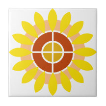 Circular pattern tiles
