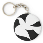 Circular Peace Dove keychains