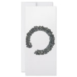 Circular pebbles frame rack cards