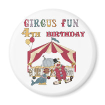 Circus 4th Birthday Tshirts and Gifts