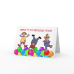 Circus Birthday Party Invitation cards