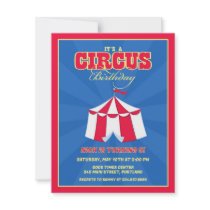 Circus / Carnival Birthday Party Invitation