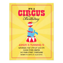 Circus / Carnival Birthday Party Invitation