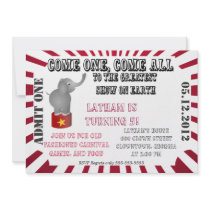 Circus/Carnival Invitation