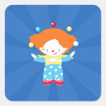 Circus / Carnival Party Sticker